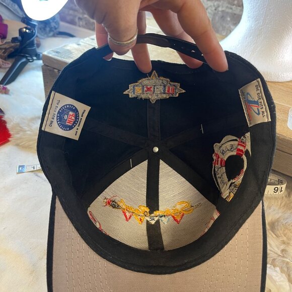 NWT Vintage Logo Athletic Denver Broncos Super Bowl XXXII Champion Snapback Hat - Picture 6 of 6